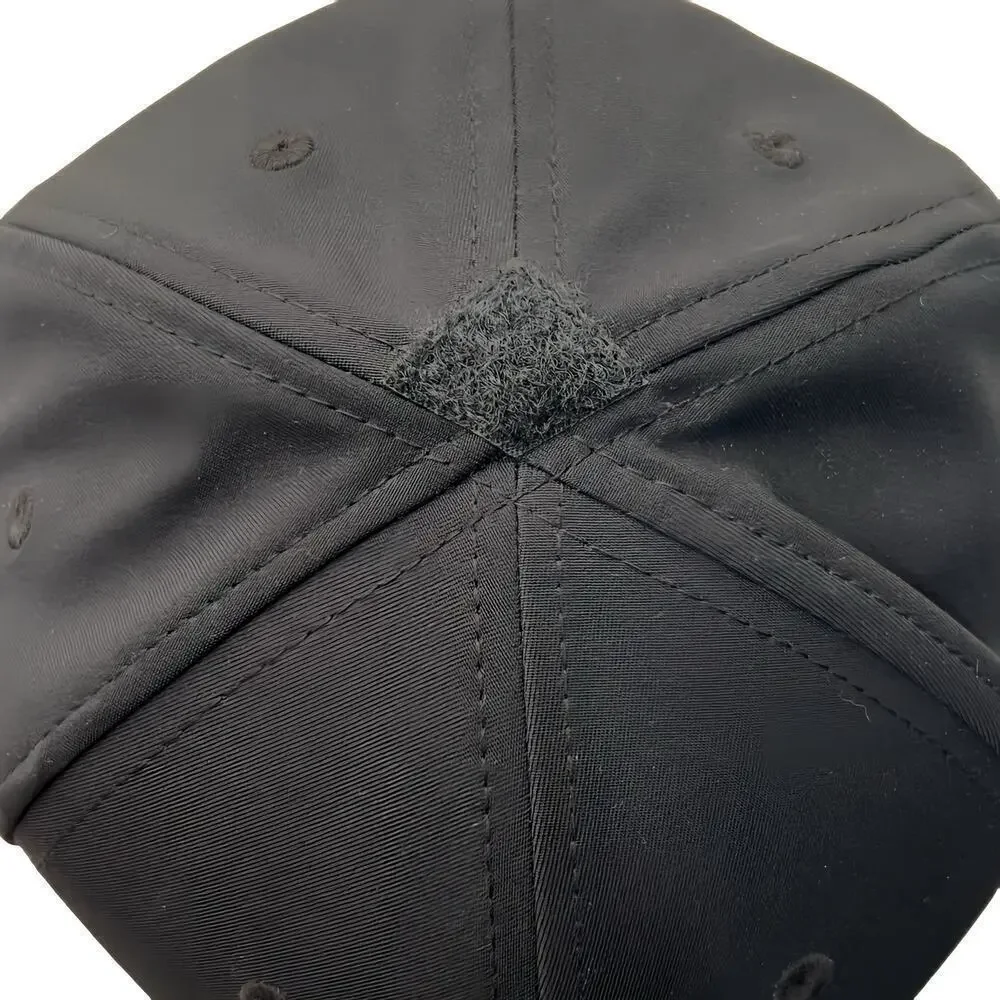 Under Armour Classic Black Fitted Stretch Cap tonal American Flag & Logo L/XL